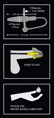 Plug pénien - Dilatateur d'urètre et anneau en silicone