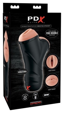 Double penetrator Vibrating Stroker