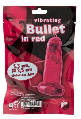 Oeuf vibrant vibrating bullet in red