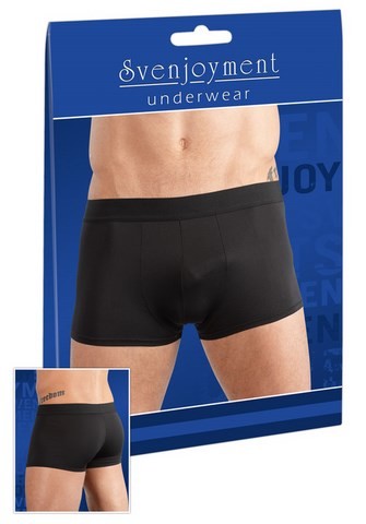 Boxer noir satiné 