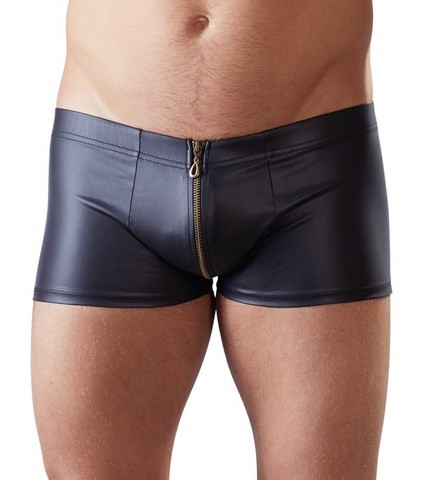 boxer pour homme wetlook avec tirette double sens