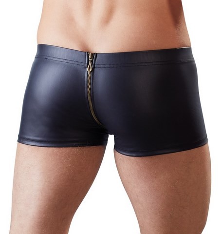 boxer pour homme wetlook avec tirette double sens