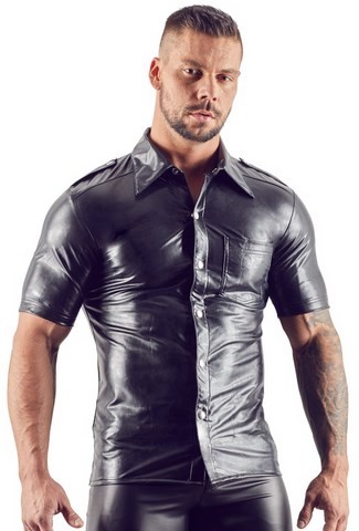 chemise homme en vinyle