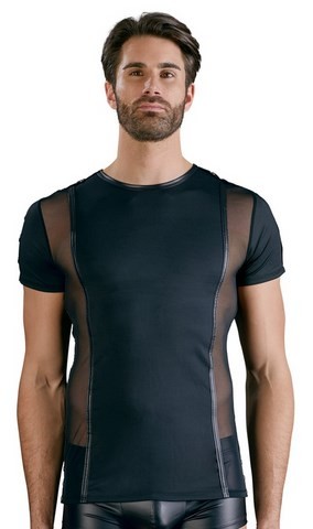 T-shirt moulant ras de cou voile et opaque