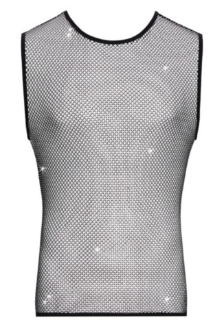 T-shirt homme sans manches en résille