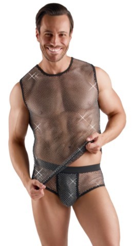 T-shirt homme en résille