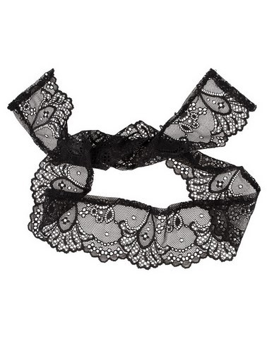 Bandeau en dentelle florale