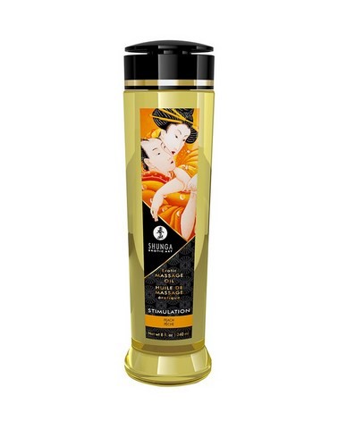 Huile de Massage parfumée Shunga pêche stimulation