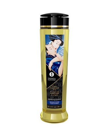 Huile de Massage parfumée Shunga fleurs de minuit seduction