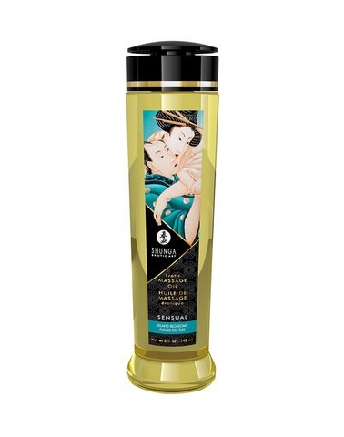 Huile de Massage parfumée Shunga fleurs des iles sensual
