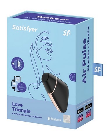 Stimulateur sans contact air pulse connecté - Satisfyer - Love Triangle