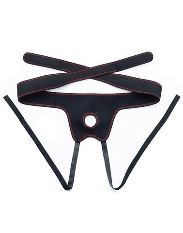 Godemiché ceinture réaliste avec testicules - Lovetoy - Ingen