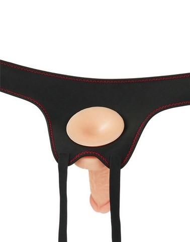 Godemiché ceinture réaliste avec testicules - Lovetoy - Ingen