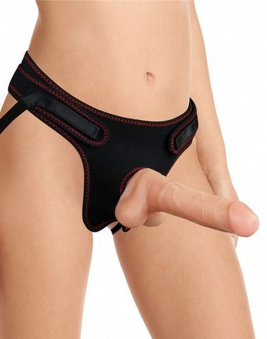 Godemiché ceinture réaliste avec testicules - Lovetoy - Ingen