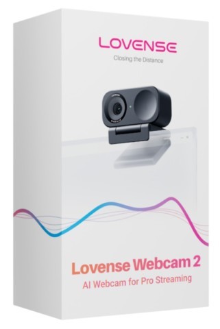 Webcam Lovense Webcam 2 Ultra HD 4K avec objectif grand angle, HDR, microphones intégrés et support magnétique pour streaming, visioconférence et création de contenu.
