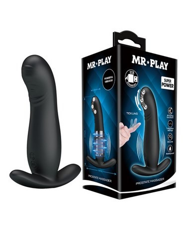 Vibromasseur stimulateur de prostate avec perles vibrantes - Point P - Mr Play