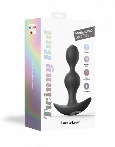 Plug anal aux boules vibrantes - Love to Love - Twinny Bud