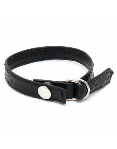 Anneau cockring simple fin en cuir pour pénis