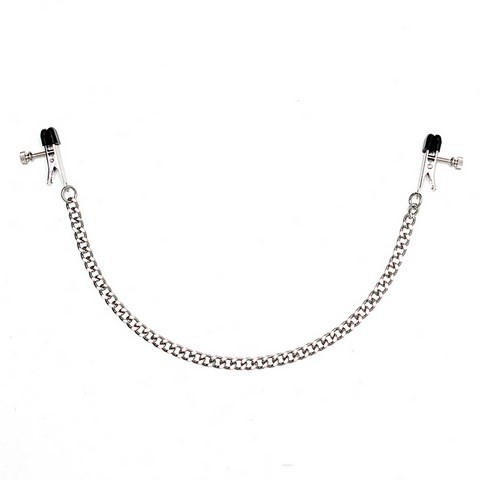 Chaînette de tétons avec pinces à pression réglables