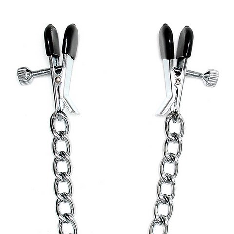 Chaînette de tétons avec pinces à pression réglables