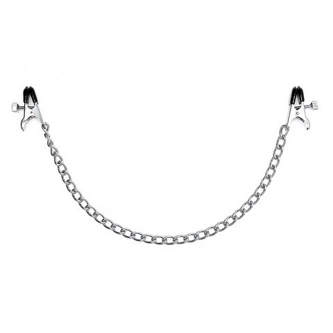 Chaînette de tétons avec pinces à pression réglables