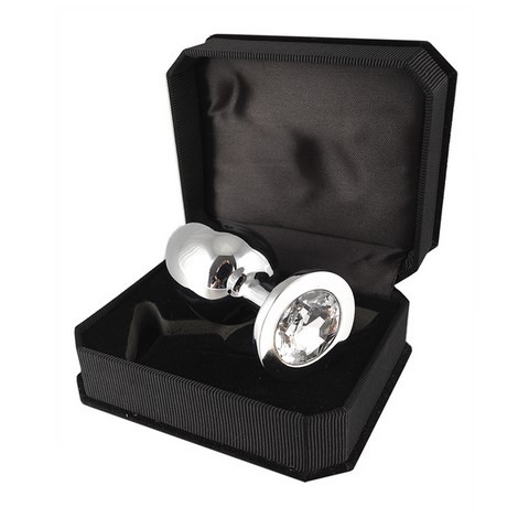 Bijou anal - Rosebud - Plug anal avec cristal transparent