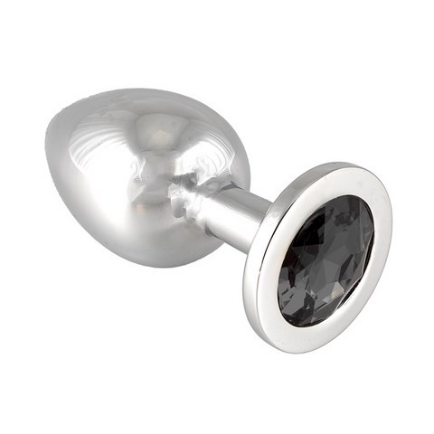 Bijou anal - Rosebud - Plug anal avec cristal noir