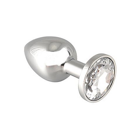 Bijou anal - Rosebud - Plug anal avec cristal transparent