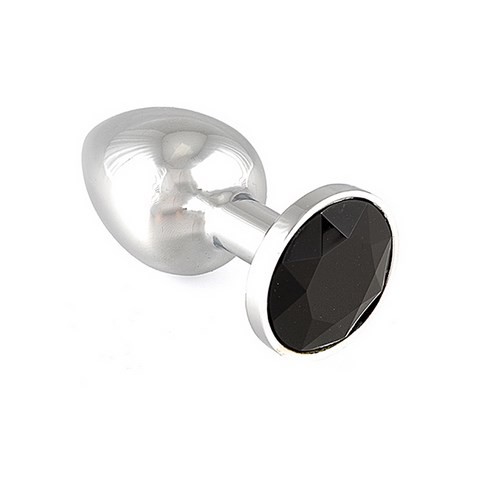 Bijou anal - Rosebud - Plug anal avec cristal noir