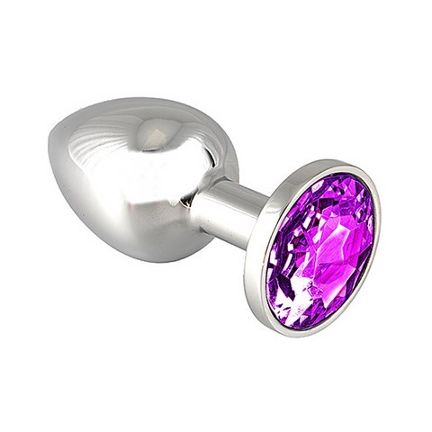 Bijou anal - Rosebud - Plug anal avec cristal mauve
