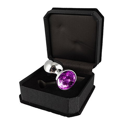 Bijou anal - Rosebud - Plug anal avec cristal mauve