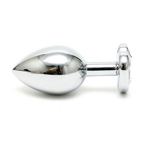 Bijou anal - Rosebud - Plug anal avec cristal coloré en forme de coeur