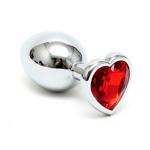 Bijou anal - Rosebud - Plug anal avec cristal coloré en forme de coeur