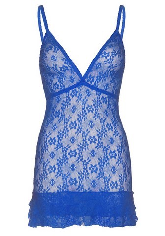 Nuisette en dentelle florale stretch au décoletté plongeant leg avenue 81426