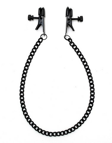 Chaînette de tétons avec pinces à pression réglables