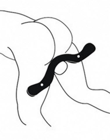 Etau en bois pour testicules - Humbler ballstretcher