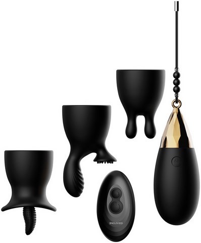 Oeuf vibrant rechargeable à commande à distance aux divers accessoires - Egg-Citement