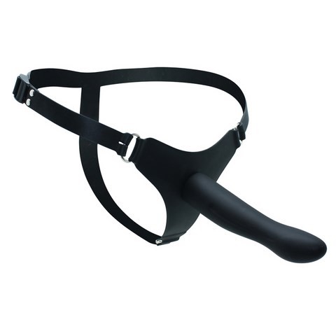 Godemiché ceinture lisse en silicone - 16 cm