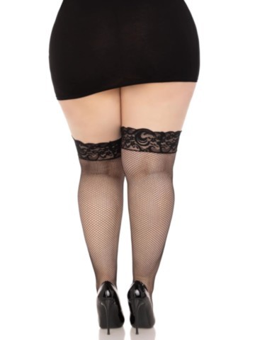 leg avenue 9122q Bas résille jarretière dentelle florale