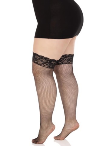 leg avenue 9122q Bas résille jarretière dentelle florale