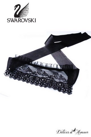 Masque en dentelle avec pierres Swarovski - Mystère