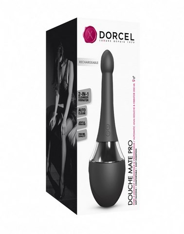 Vibromasseur mixte avec poire de lavement - Dorcel - Douche Mate Pro