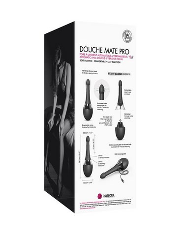 Vibromasseur mixte avec poire de lavement - Dorcel - Douche Mate Pro
