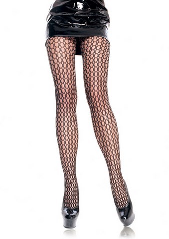 Collant effet crocheté formant de jolies alvéoles