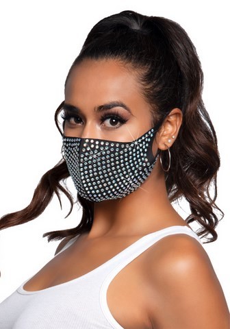 masque couvert de strass