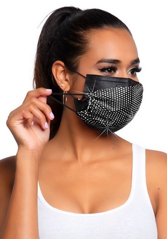 couvre masque en strass