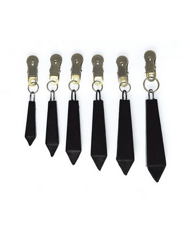 Pinces à tétons avec poids