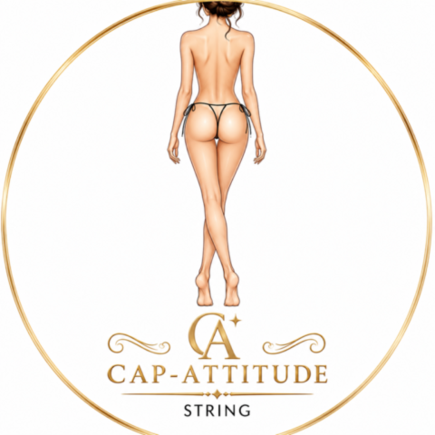 Illustration d'un string ficelle femme mettant en valeur une lingerie minimaliste, discrète et élégante.