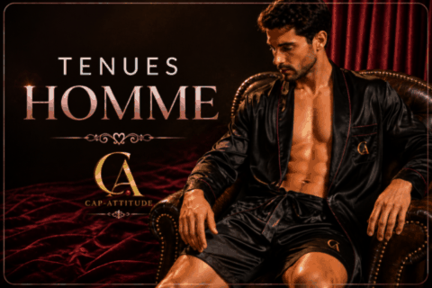 Homme portant une tenue de charme noire Cap-Attitude