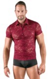 chemise homme en dentelle florale